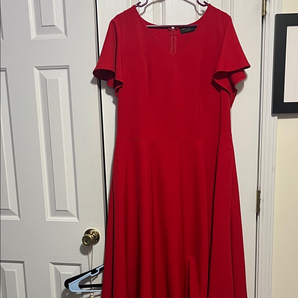 Lane Bryant Vibrant Red High Low Dress